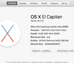 iMac 21,5 2009 Late 8GB RAM! 256GB SSD!