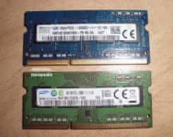 Pamět 2×2 GB DDR3 SODIMM 1333Mhz