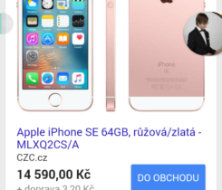 Koupím iPhone SE 64gb rose gold napište