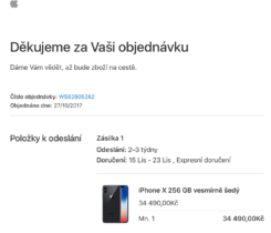 Přenechám iPhone X 256G Space Gray