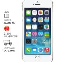 iPhone 5S 16GB GOLD ✓ sklo ✓ 1 R ZÁRUKA