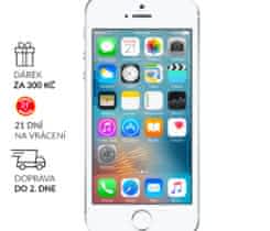 iPhone SE 16GB SILVER ✓ sklo ✓ 1 R ZÁR.