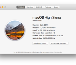 Mac mini late 2014 + klávesnice a myš