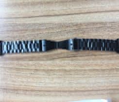 Řemínek na AW, černý, ocelový, nový