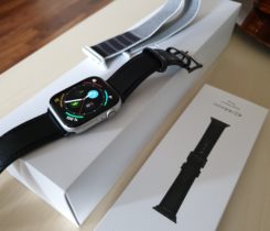 Apple Watch 4 44mm + Kožený pásek černý