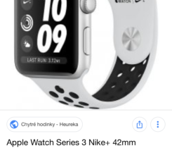 Koupim apple watch 3 nike bile