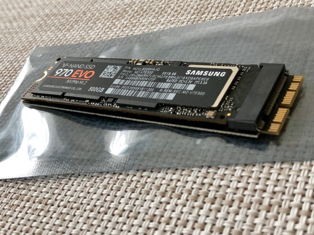 Samsung 970 EVO 500GB M.2 SSD + Sintech! Apple Bazar