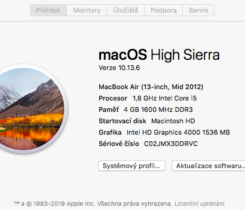 MacBook Air 13“ mid-2012