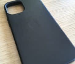 Černý kožený kryt iPhone 12 mini MagSafe