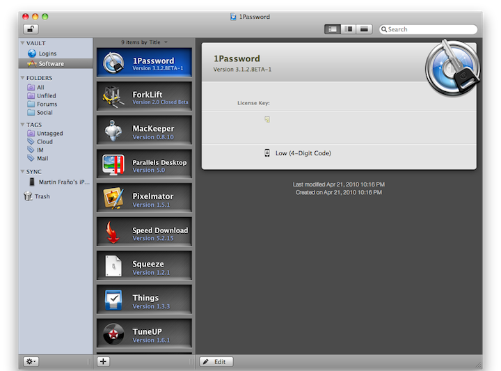 1Password-UI