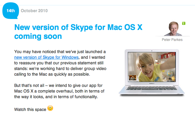 new skype