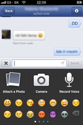 messenger chat interface