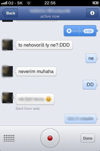 messenger voice message