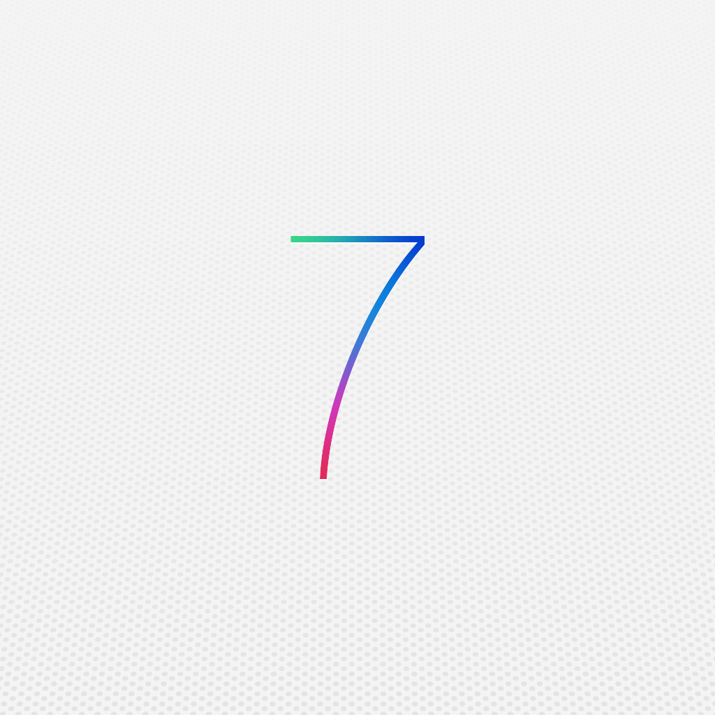 iOS7 logo iPadmini 2