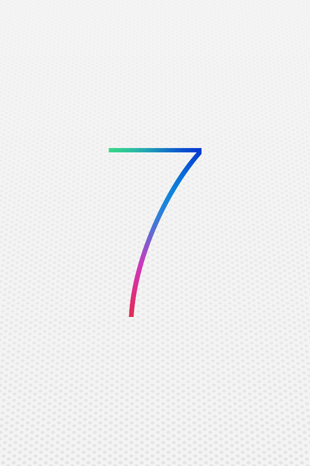 iOS7 logo iPhone4S 2