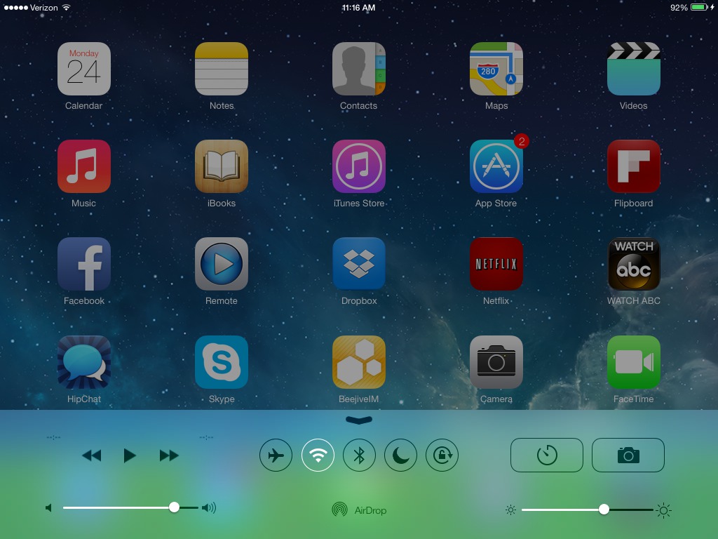 ipad home screen icons