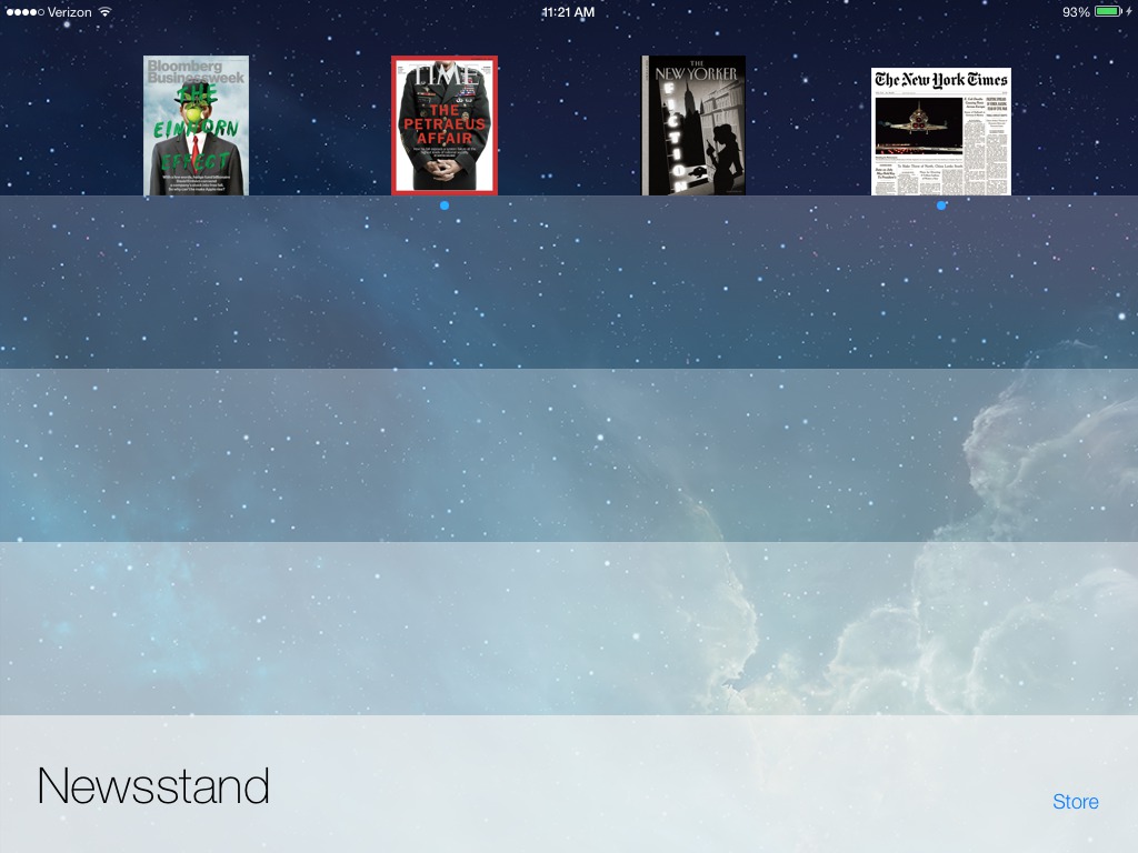 ipad newsstand magazines
