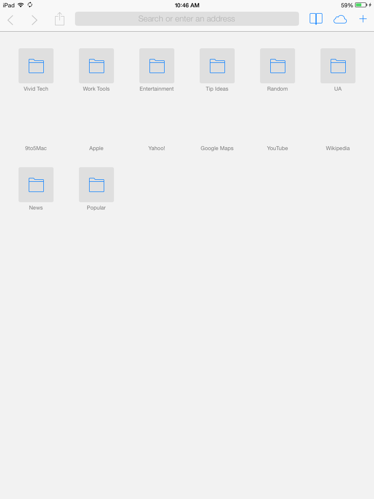 ipad safari bookmarks