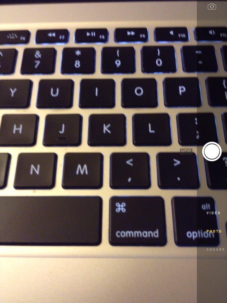 macbook keyboard closeup