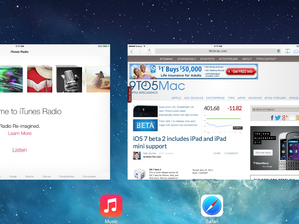 split screen multitasking
