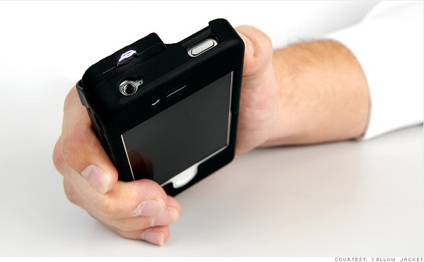 hand holding iphone case