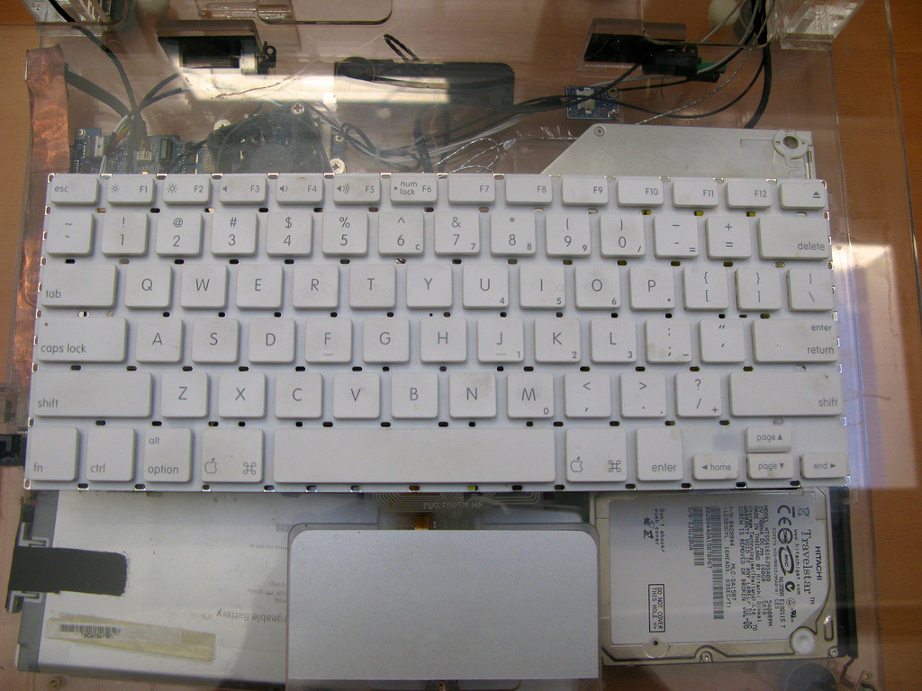 keyboard and trackpad assembly