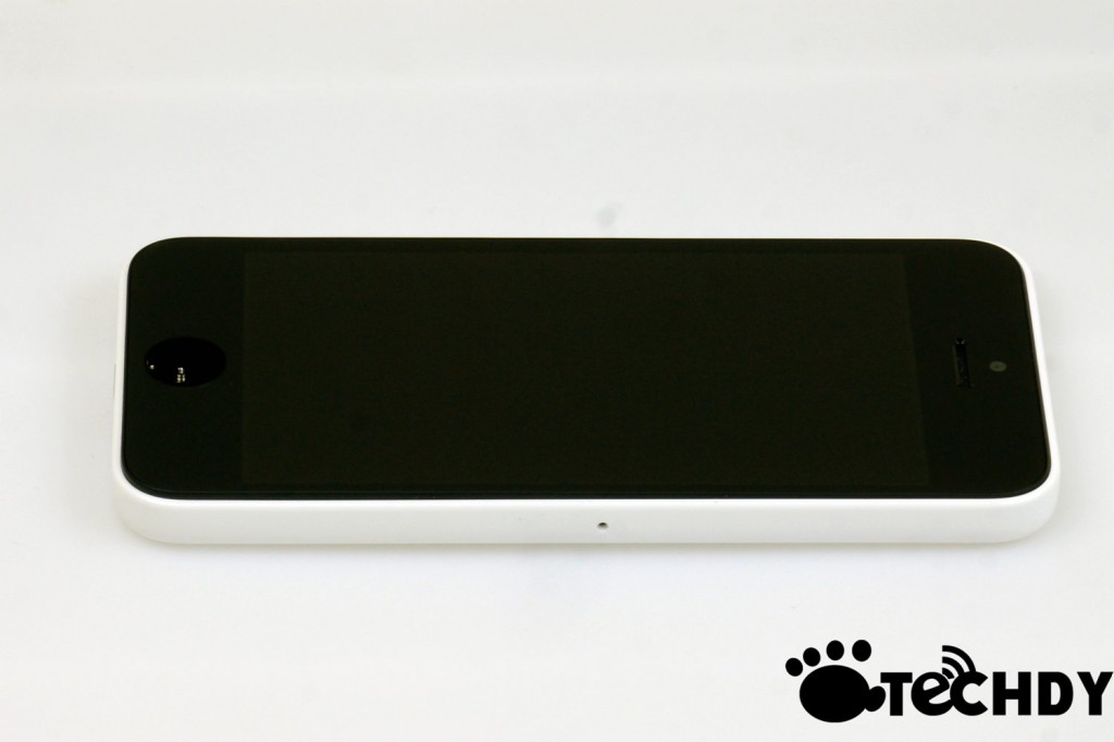white smartphone front horizontal