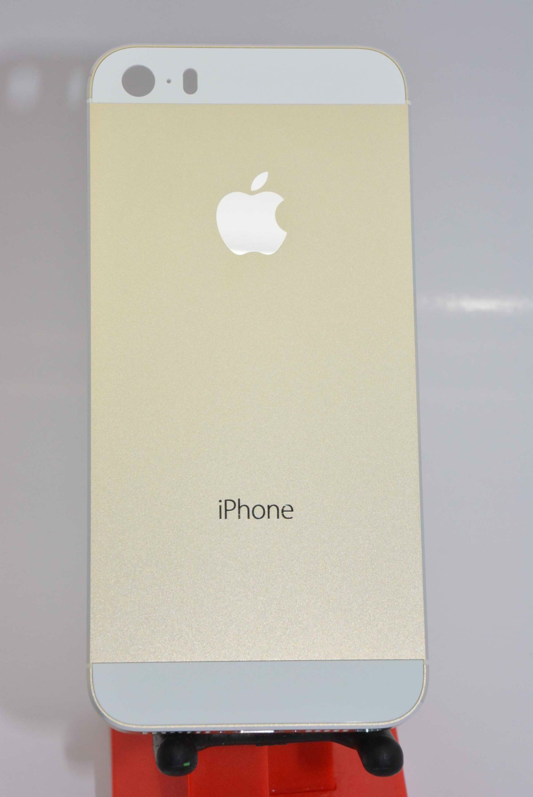gold smartphone back closeup