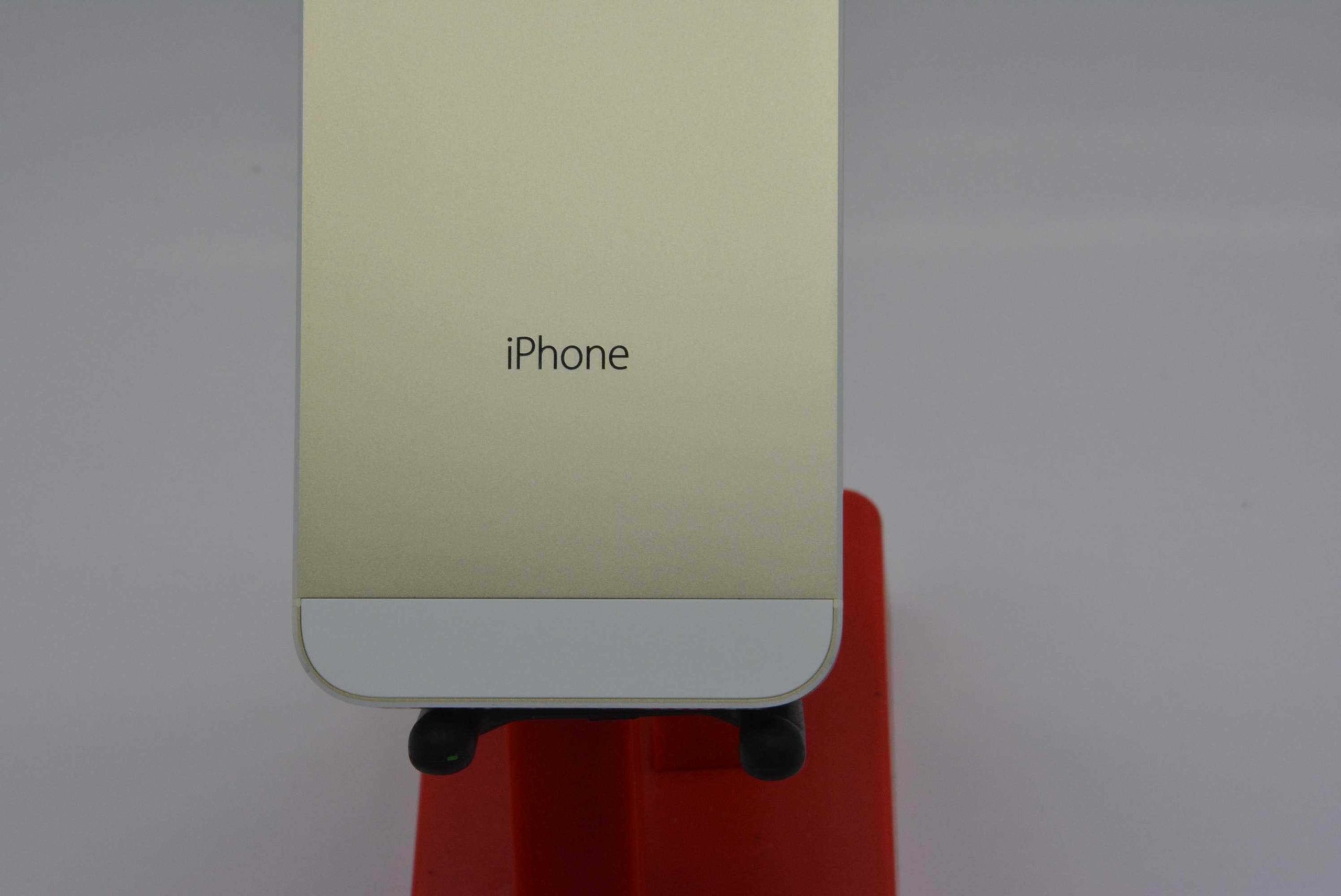 gold smartphone bottom closeup