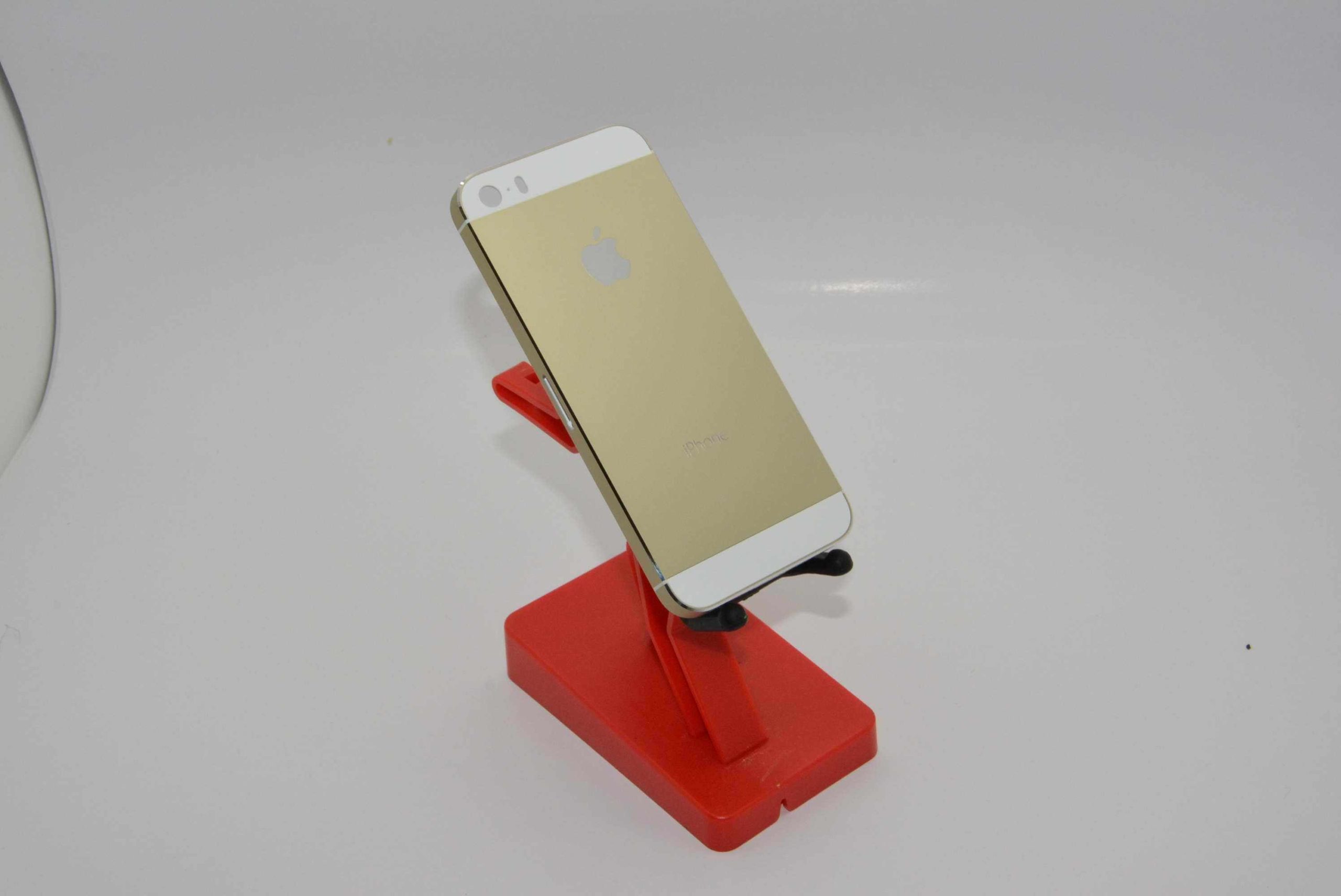 gold smartphone side view