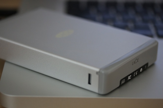 external hard drive on laptop