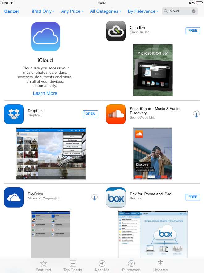 app store icloud