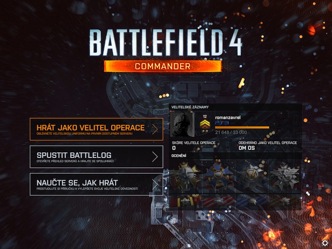 battlefield 4 main menu