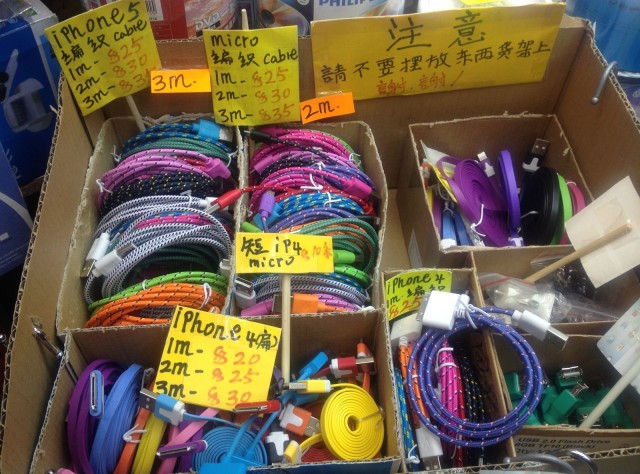 colorful iphone cables