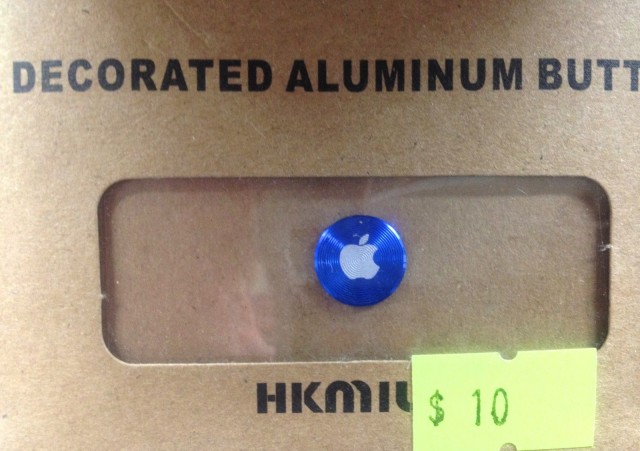 decorated aluminum button