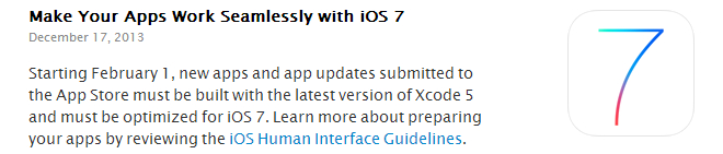 ios 7 xcode