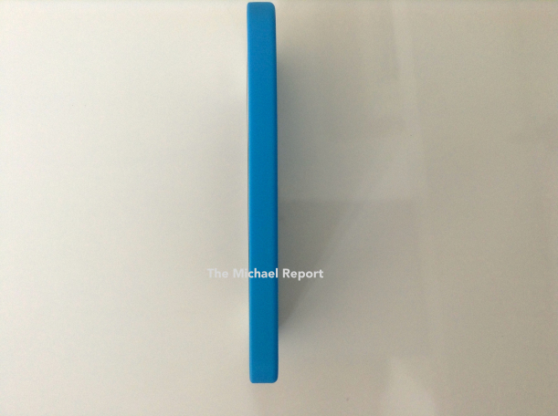 side view blue iphone case