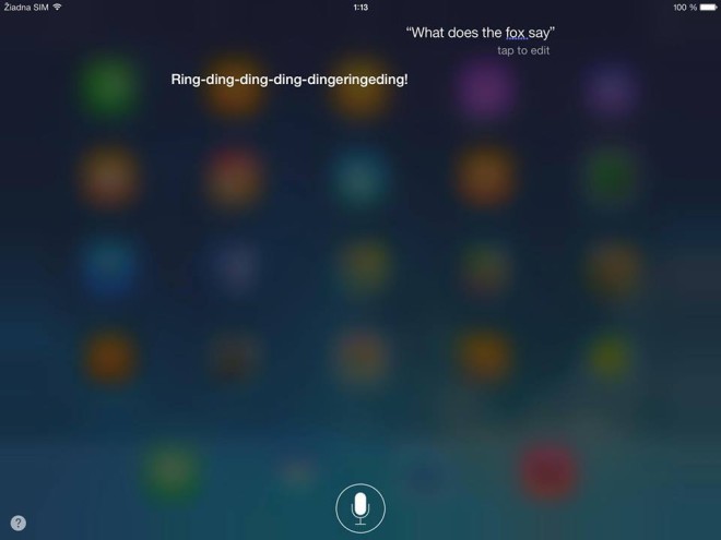 siri what does the fox say