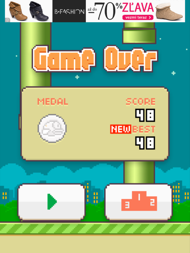flappy bird skore