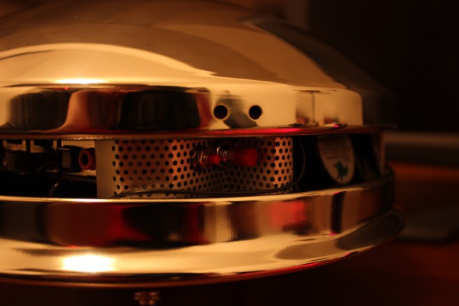 metallic device closeup