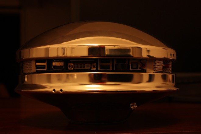 metallic device ports exposed