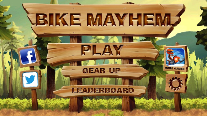 bike mayhem main menu
