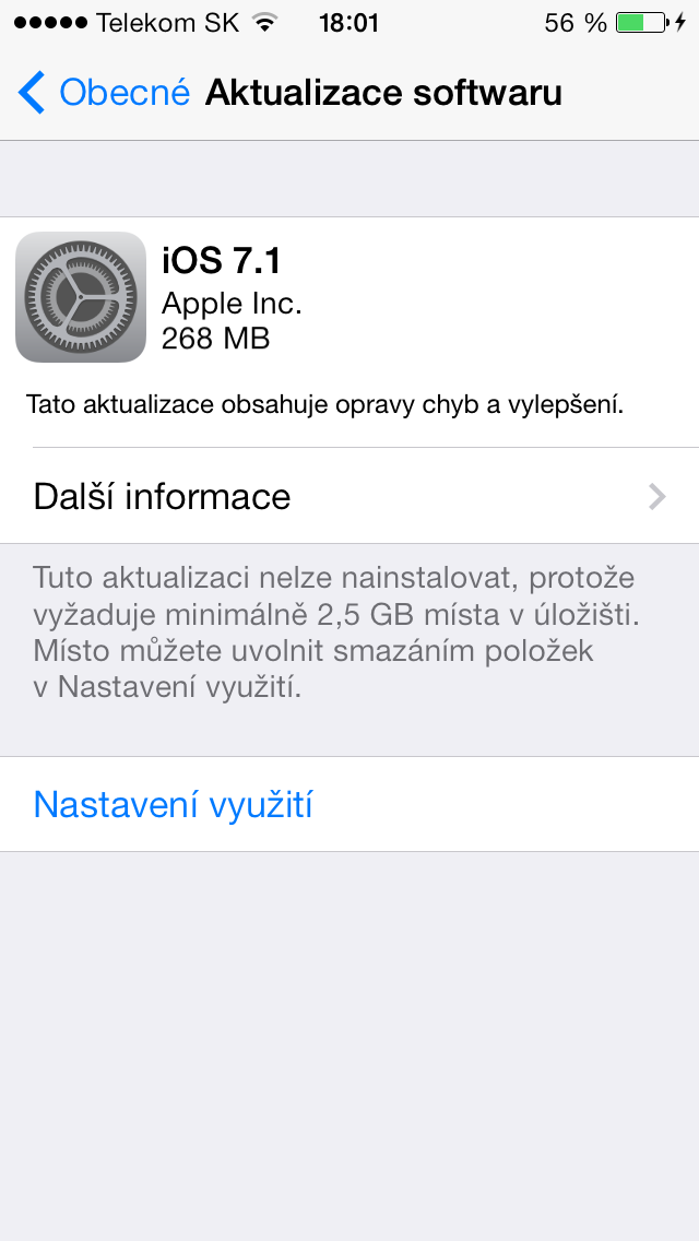 ios software update screen