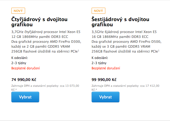 mac pro dostupnost