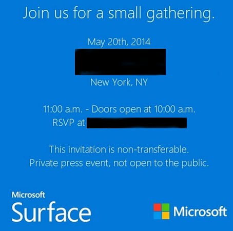 microsoft surface event 2014