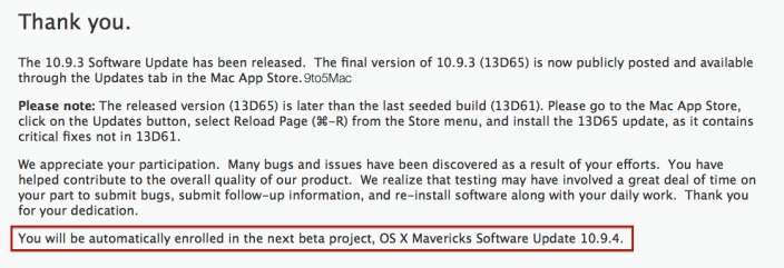 os x 10.9.4 mavericks