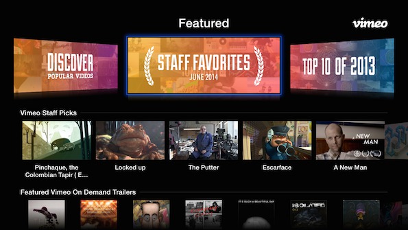 Apple TV Vimeo