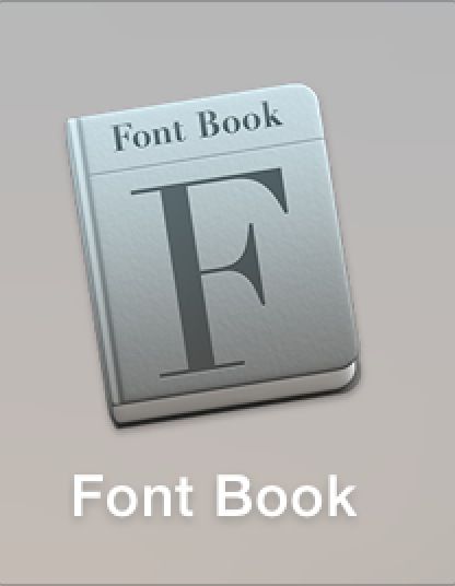 OS X Yosemite font book icon