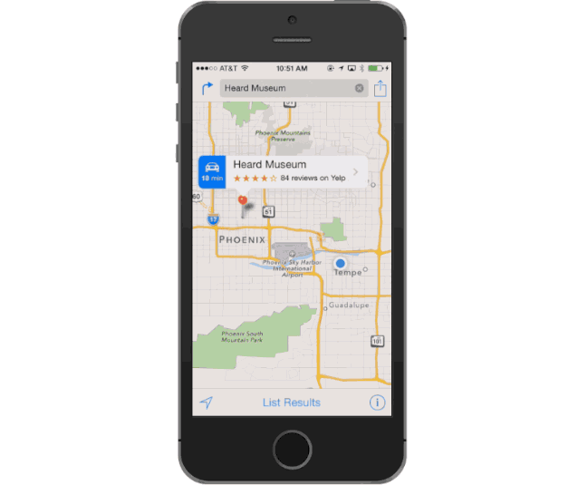 iOS 8 beta 3 Apple Maps