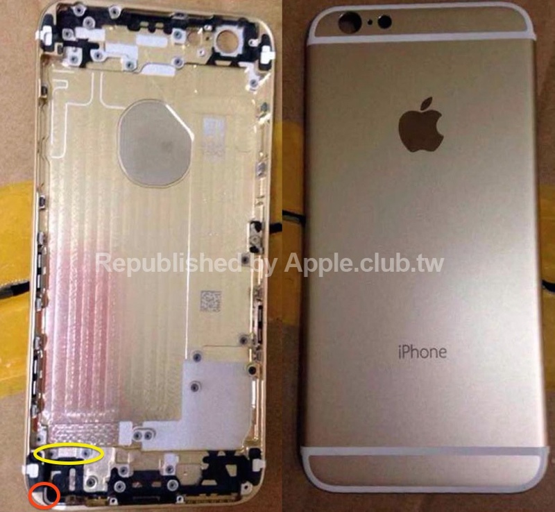 iPhone 6 golden case leak